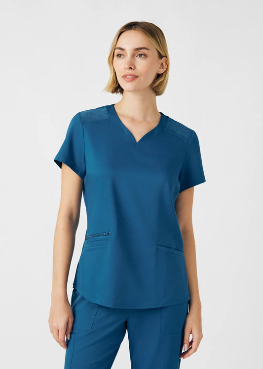 White Cross VIBE Women's 2-Pocket V-Neck Scrub Top