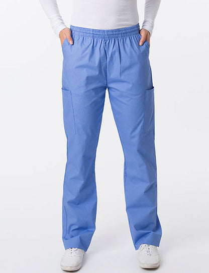 2000 Unisex Straight Leg Cargo Pocket Brushed Cotton Scrub Pants