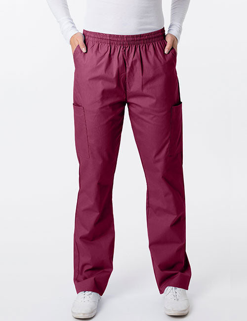 *Last Few* 2000 Unisex Straight Leg Cargo Pocket Brushed Cotton Scrub Pants