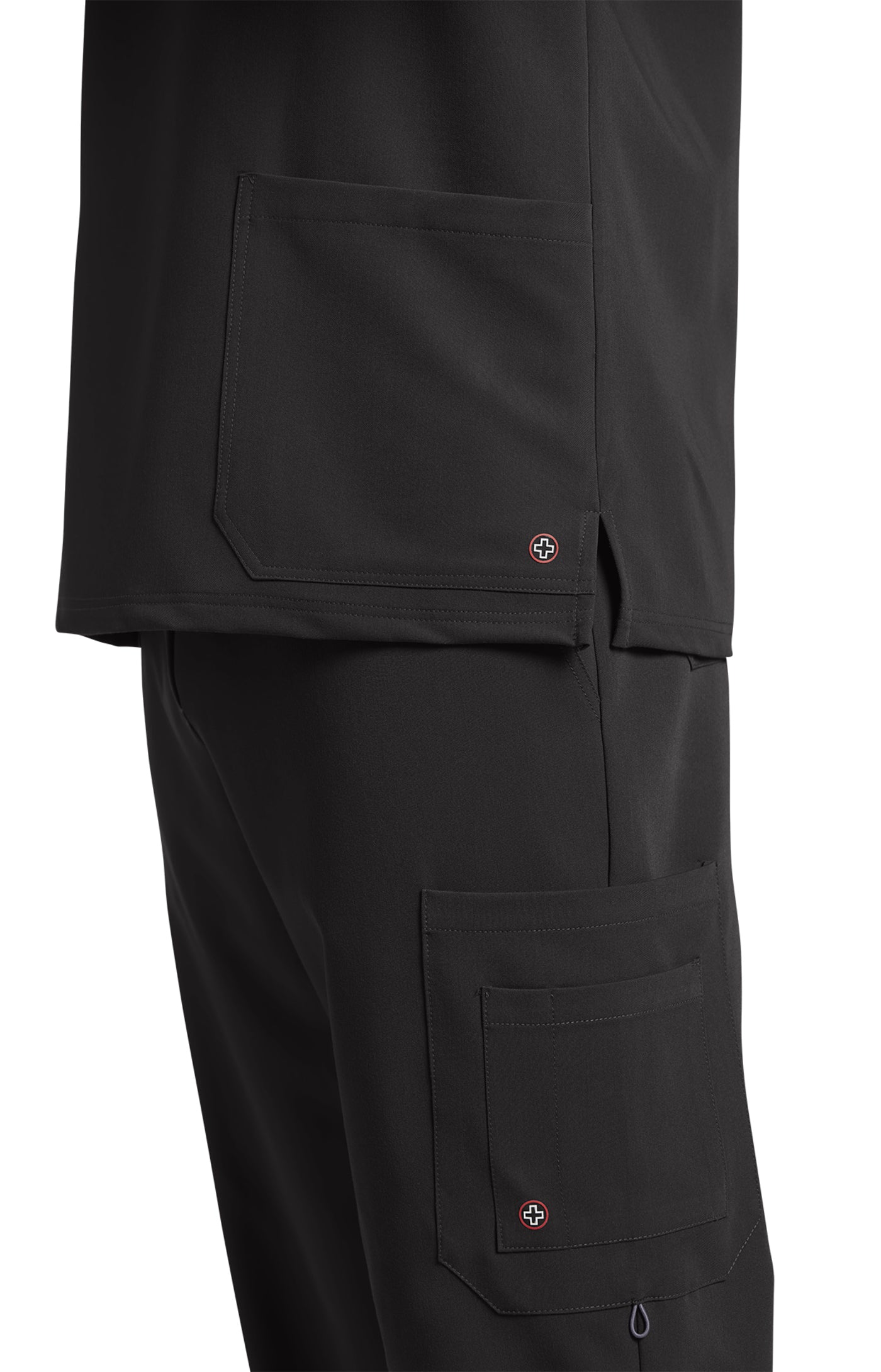2207 - V-Tess Men's Detailed Scrub Top