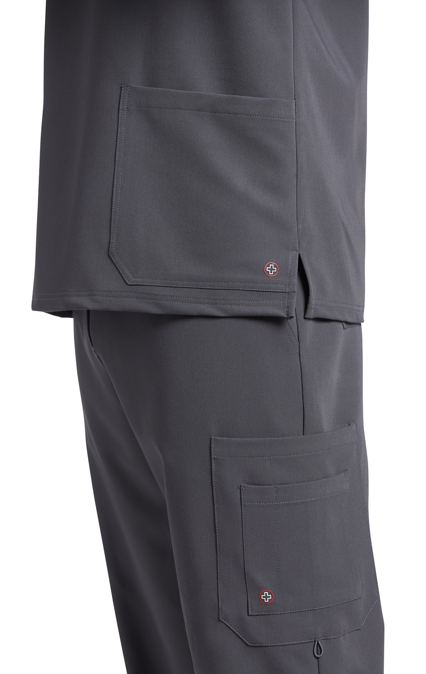 2207 - V-Tess Men's Detailed Scrub Top