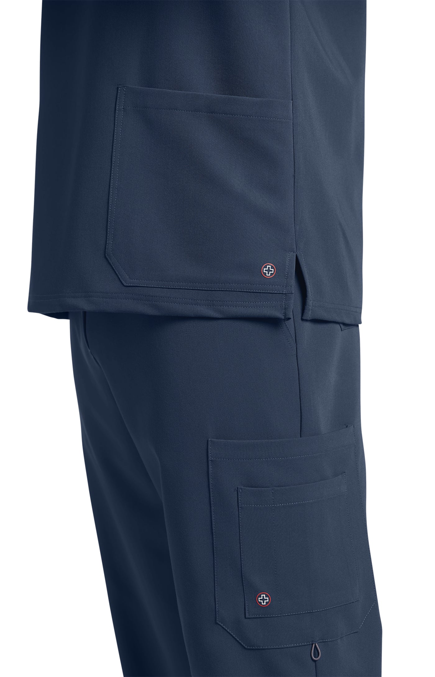 2207 - V-Tess Men's Detailed Scrub Top