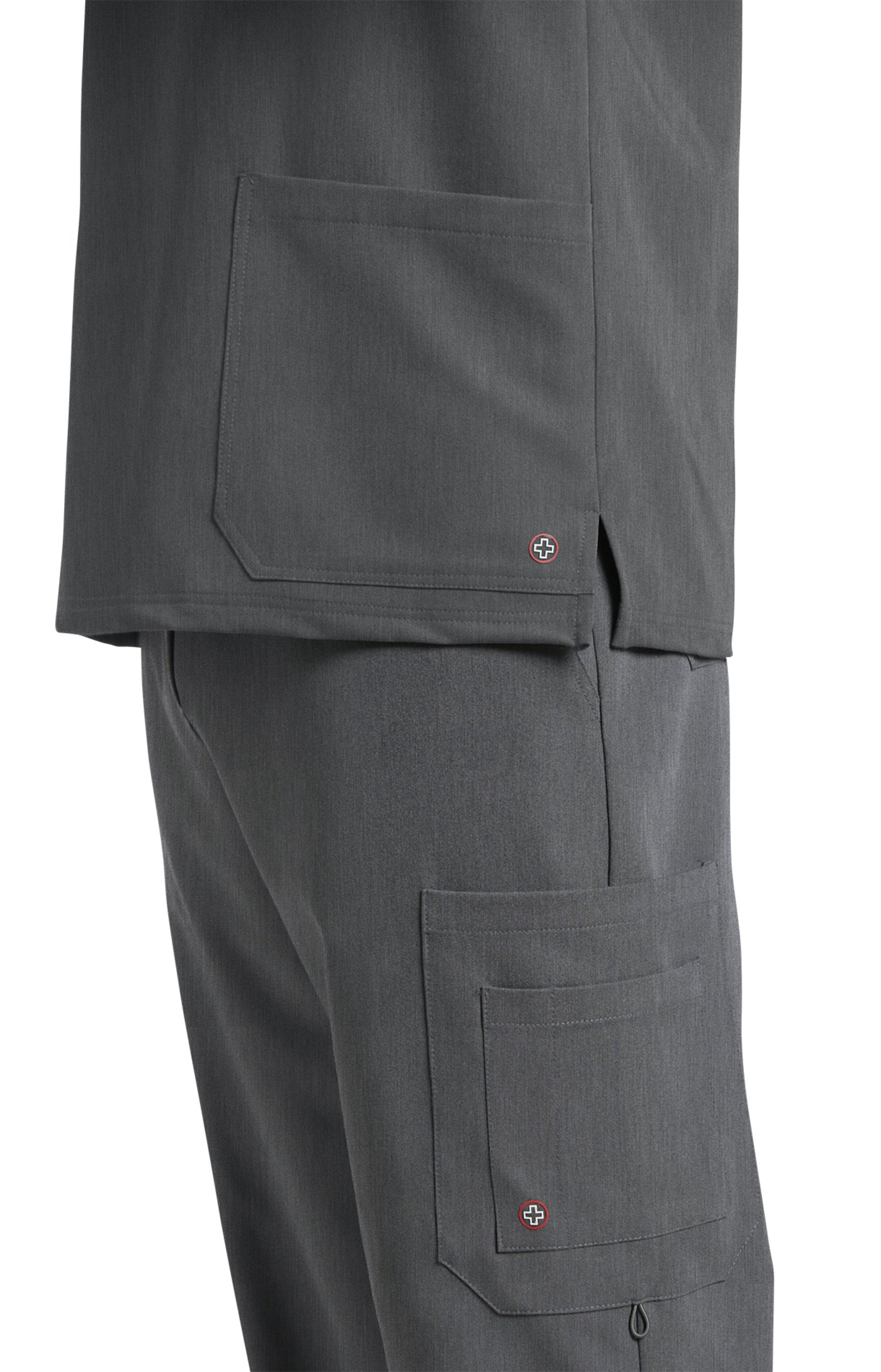2207 - V-Tess Men's Detailed Scrub Top