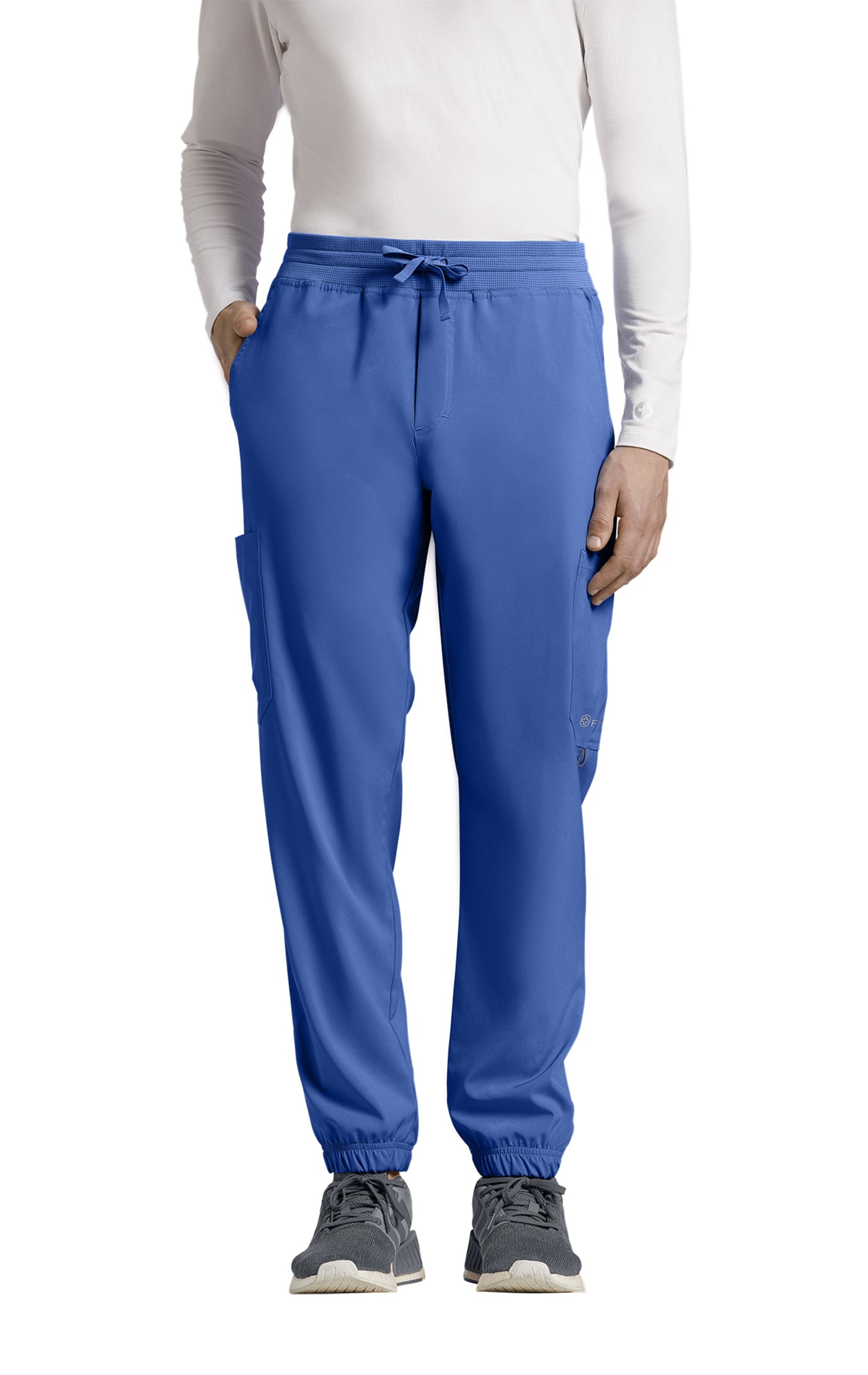 223 Men's White Cross FIT Joggers