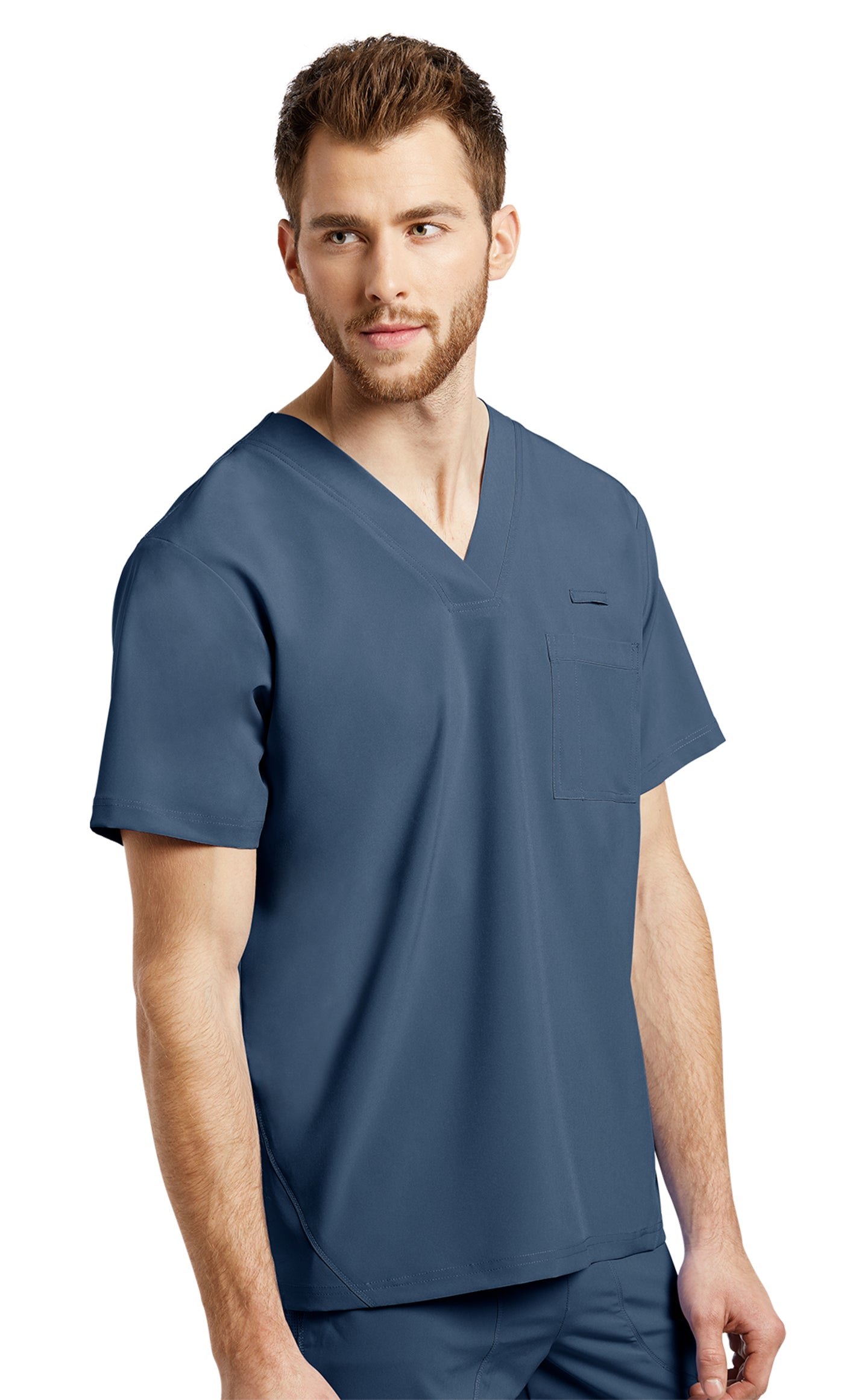 2269 FIT V-Neck Top With Front Pocket Men's Scrub top