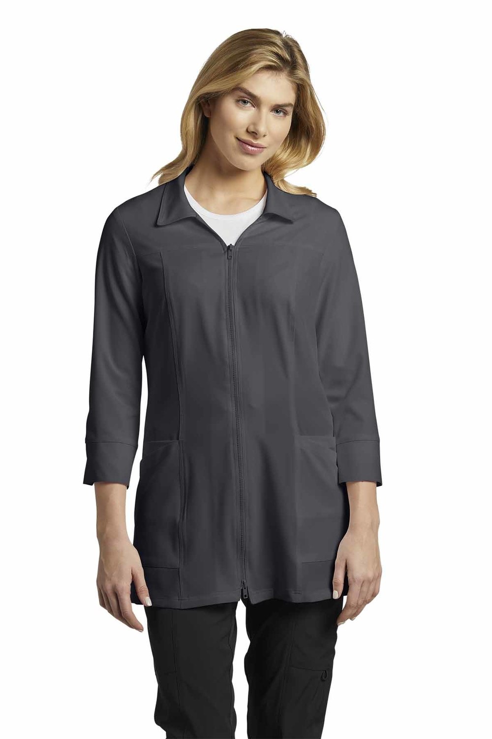 While Quantities last! 2816 Marvella Collar Neckline 4 Pocket Lab Coat