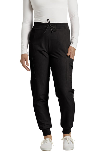 380 White Cross V-Tess Zipped Cargo Pocket Jogger Pant