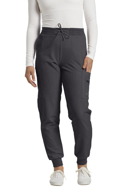 380 White Cross V-Tess Zipped Cargo Pocket Jogger Pant
