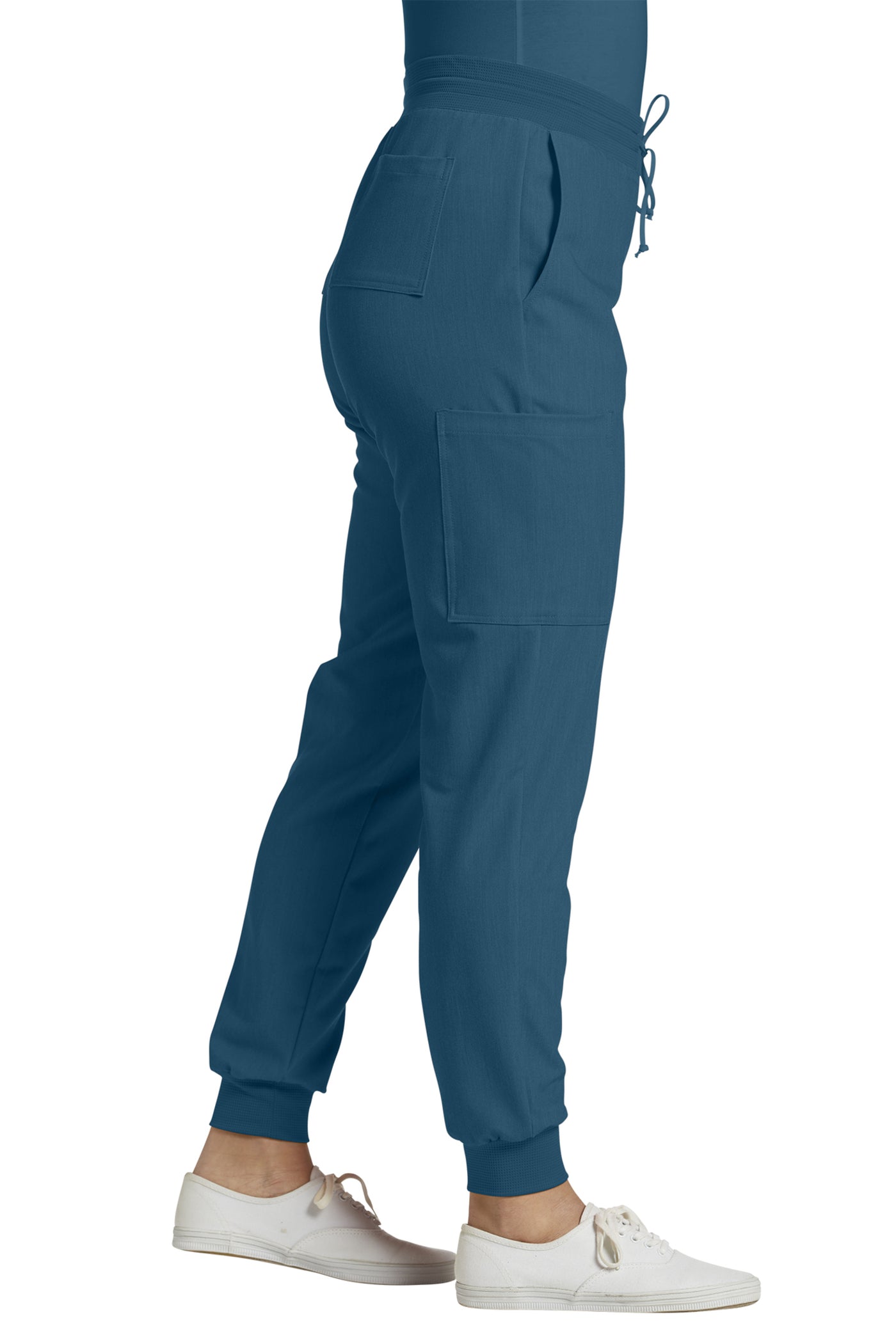 380 White Cross V-Tess Zipped Cargo Pocket Jogger Pant