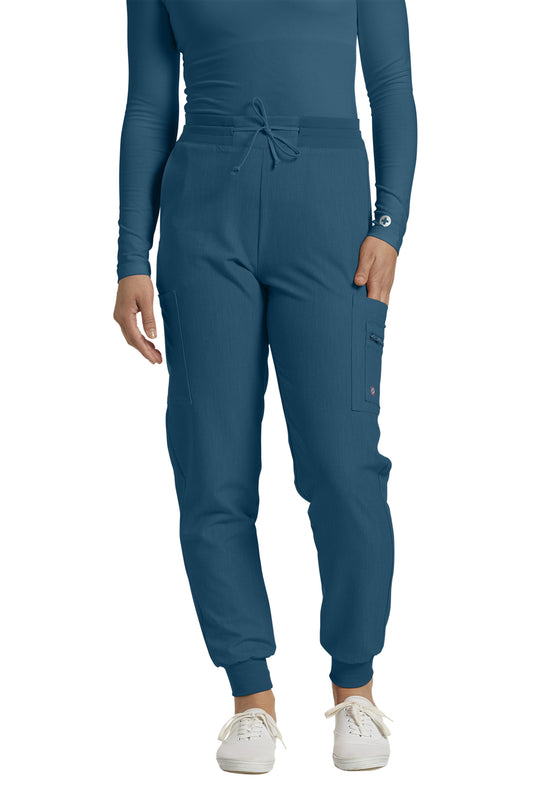 380 White Cross V-Tess Zipped Cargo Pocket Jogger Pant