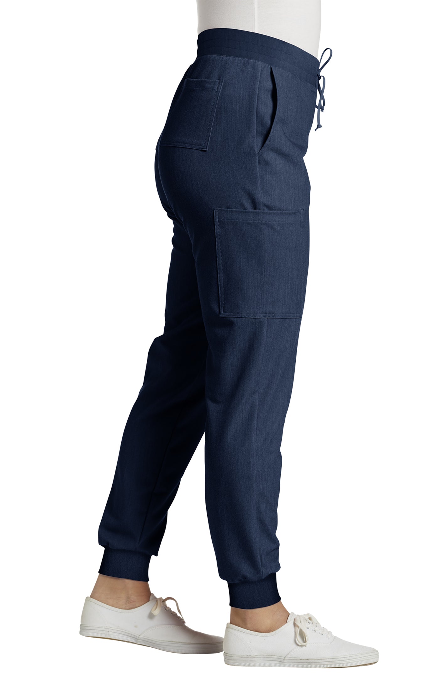 380 White Cross V-Tess Zipped Cargo Pocket Jogger Pant