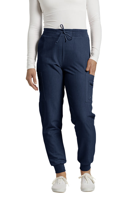 380 White Cross V-Tess Zipped Cargo Pocket Jogger Pant
