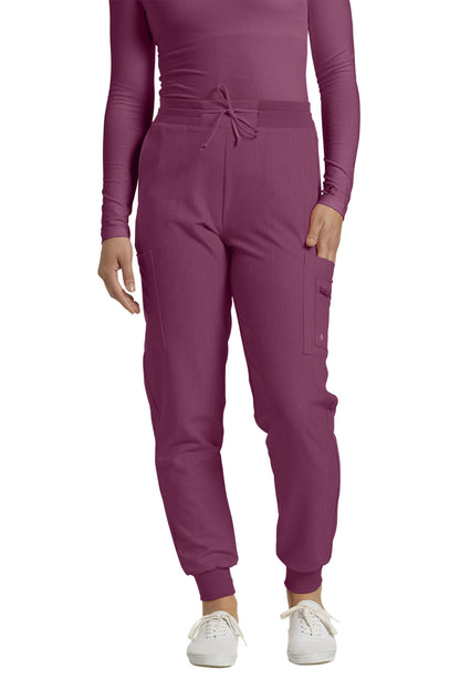 380 White Cross V-Tess Zipped Cargo Pocket Jogger Pant