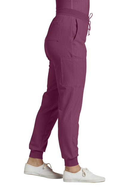 380 White Cross V-Tess Zipped Cargo Pocket Jogger Pant