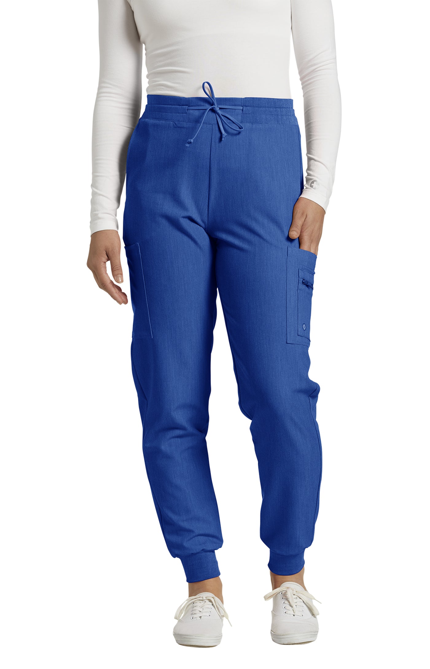 380 White Cross V-Tess Zipped Cargo Pocket Jogger Pant