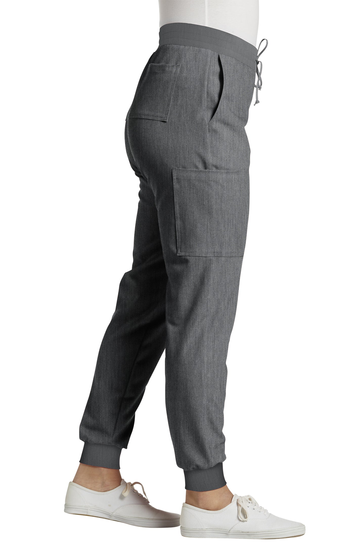380 White Cross V-Tess Zipped Cargo Pocket Jogger Pant
