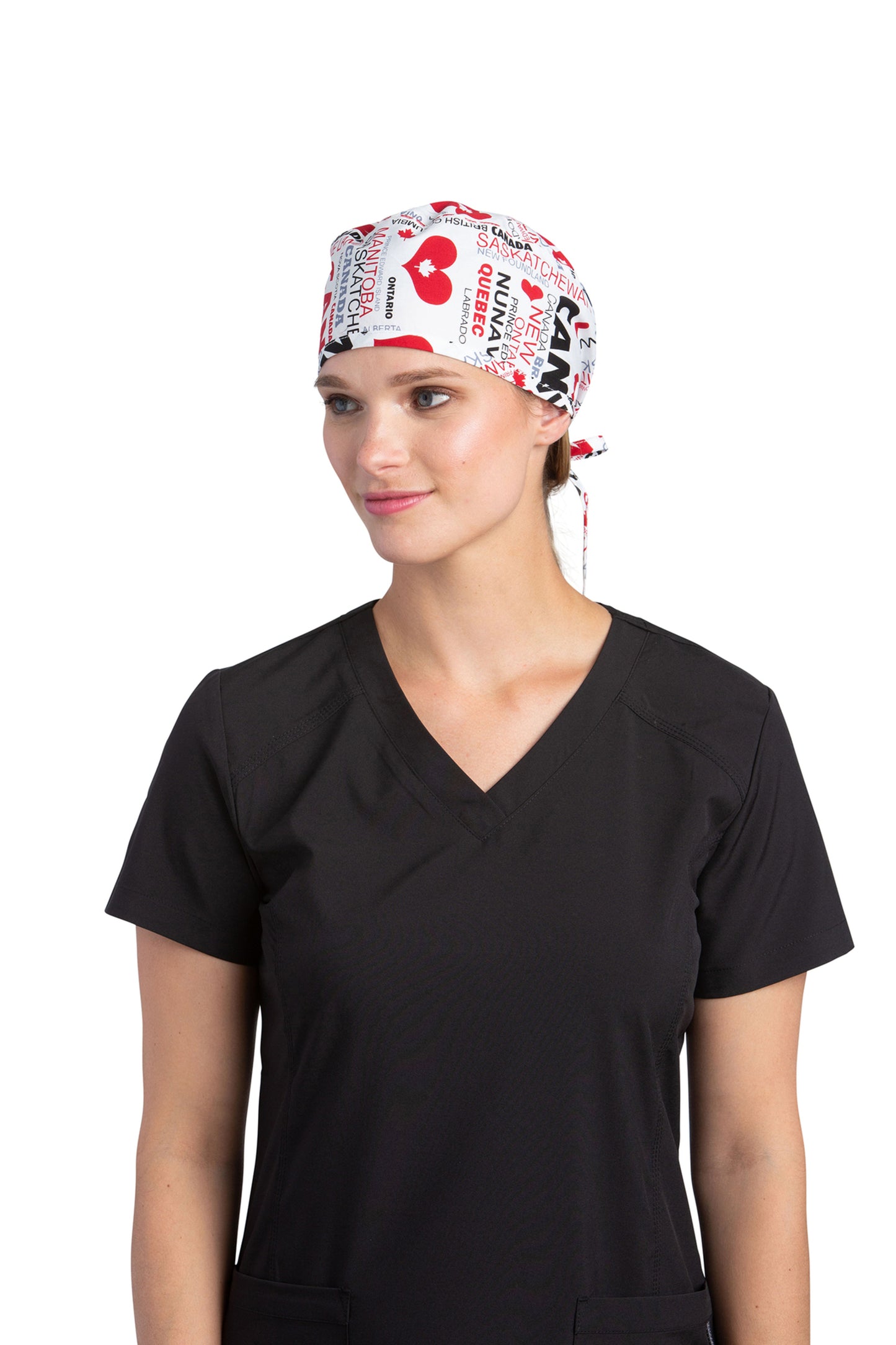 Our Canada White Cross Cotton Scrub Cap