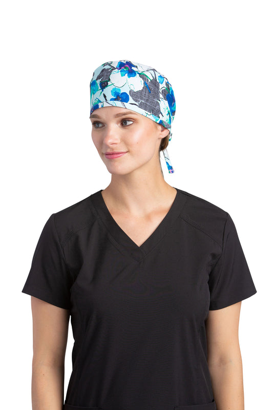 Dreams of Glory White Cross Cotton Scrub Cap