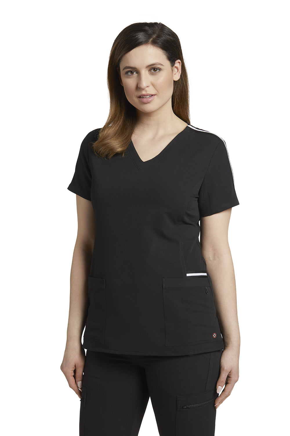 754 VTess Women's Scrub Top with Contrast Detail *While Quantities Last*