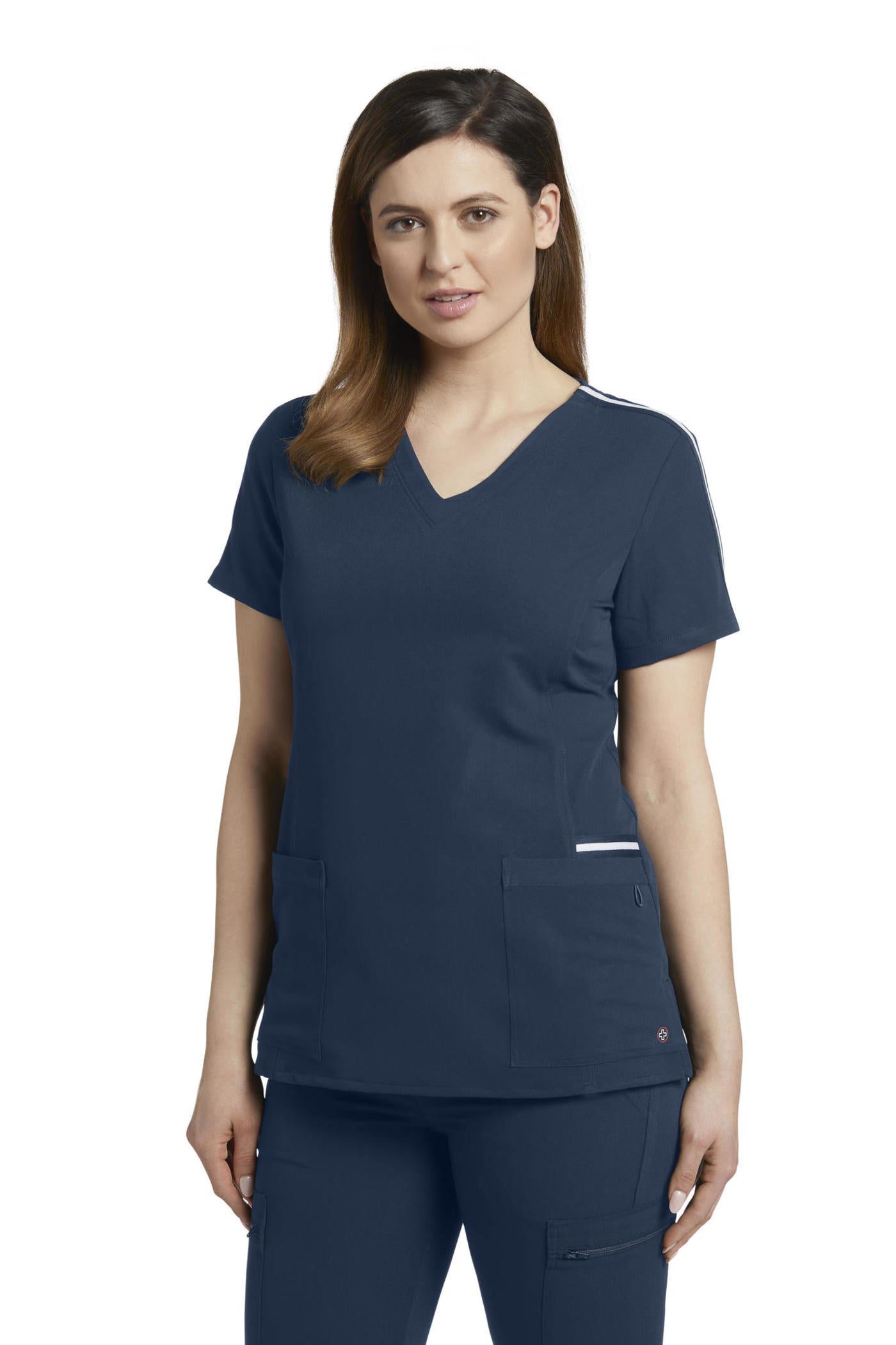 754 VTess Women's Scrub Top with Contrast Detail *While Quantities Last*