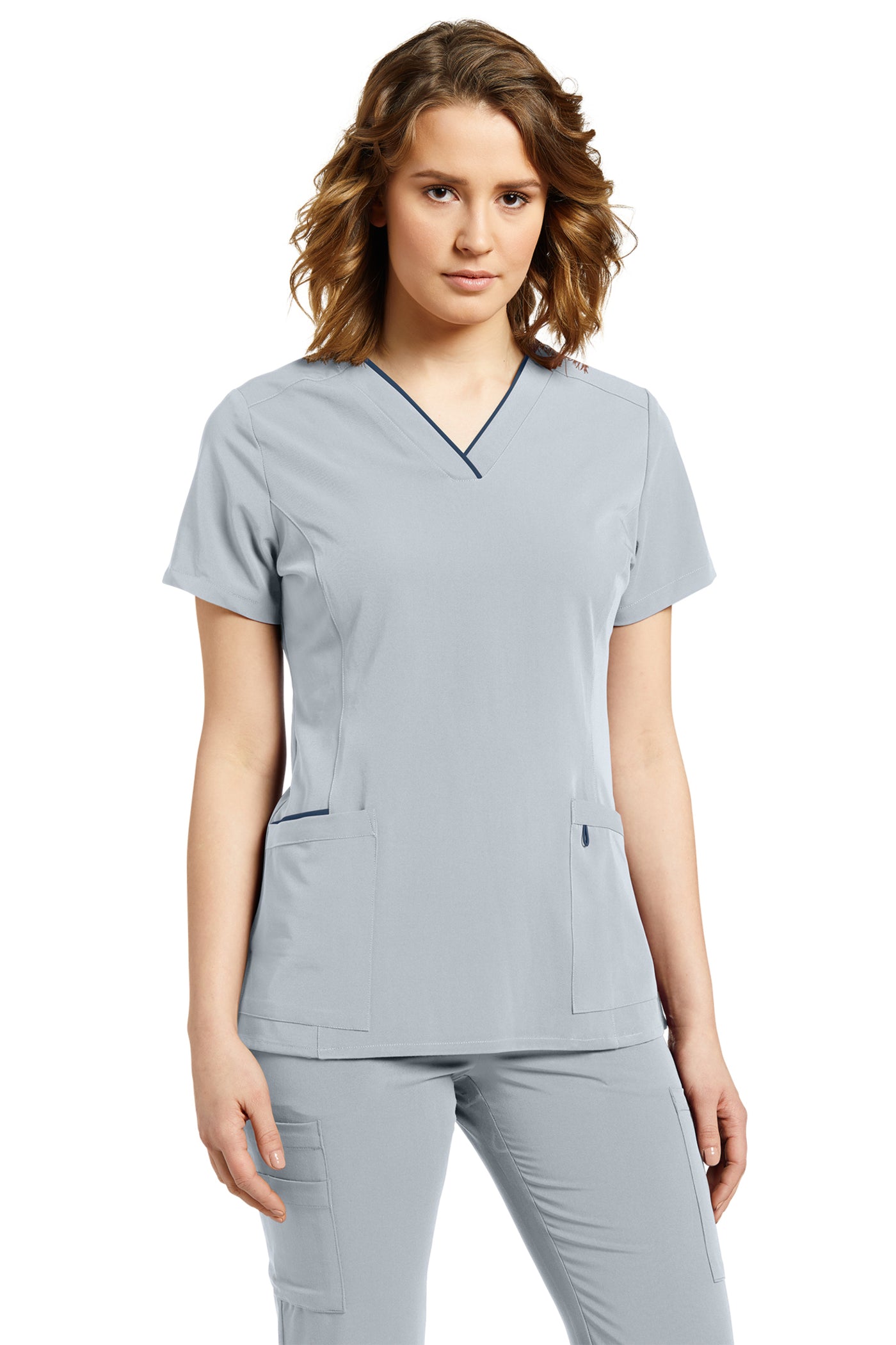 755 Marvella by White Cross Soft Comfortable Scrub Top for Women with Contrast Trim