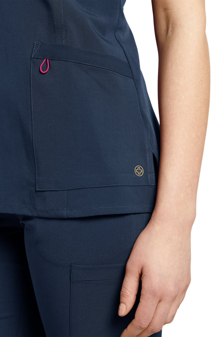 *LAST FEW* 755 Marvella Soft Scrub Top for Women with Contrast Trim