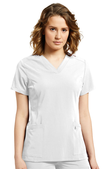 755 Marvella by White Cross Soft Comfortable Scrub Top for Women with Contrast Trim