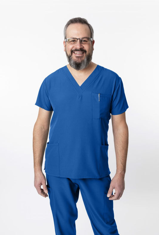 1202 Greentown 4Flex Unisex Scrub Top