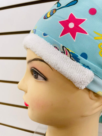 Cute Party Animal Zinnia Medical Scrub Cap 1377TQ