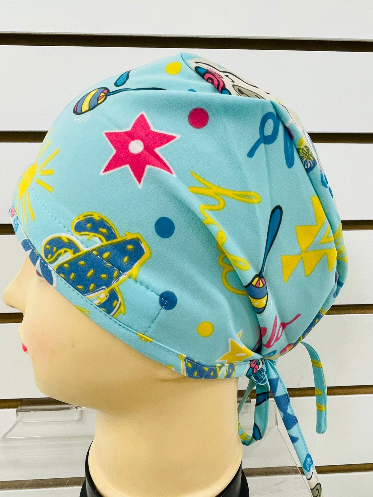 Cute Party Animal Zinnia Medical Scrub Cap 1377TQ