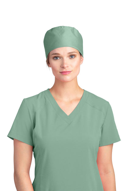 505FIT -White Cross Surgeon's Scrub Caps