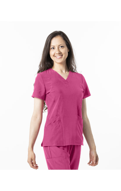 Zinnia 18-1060 V-neck Fitted Scrub Top for Women