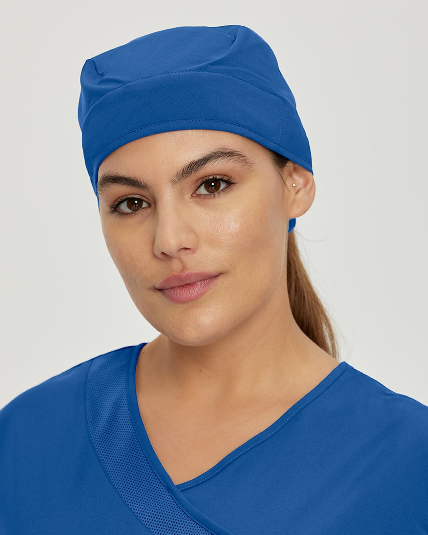 505FIT -White Cross Surgeon's Scrub Caps