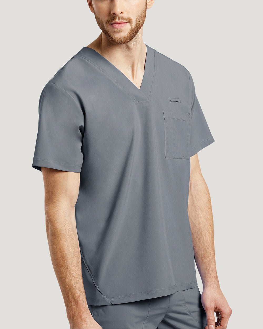 2269 FIT V-Neck Top With Front Pocket Men's Scrub top