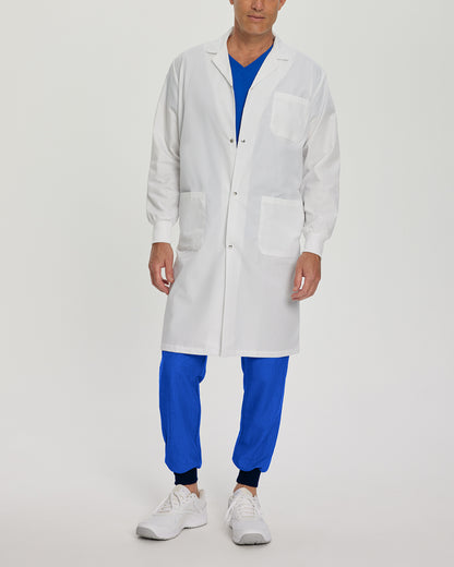 2268SR Unisex Lab coat with Rib Cuff and Snap Closure Buttons