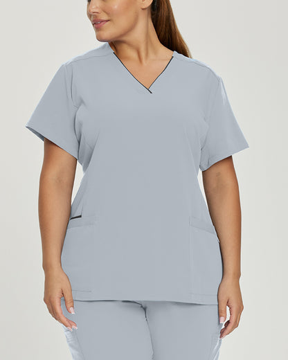 755 Marvella by White Cross Soft Comfortable Scrub Top for Women with Contrast Trim