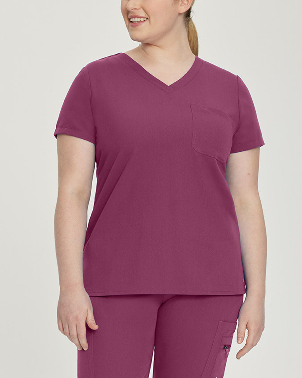 794 V-Tess One-Pocket V-Neck Scrub Top for Women