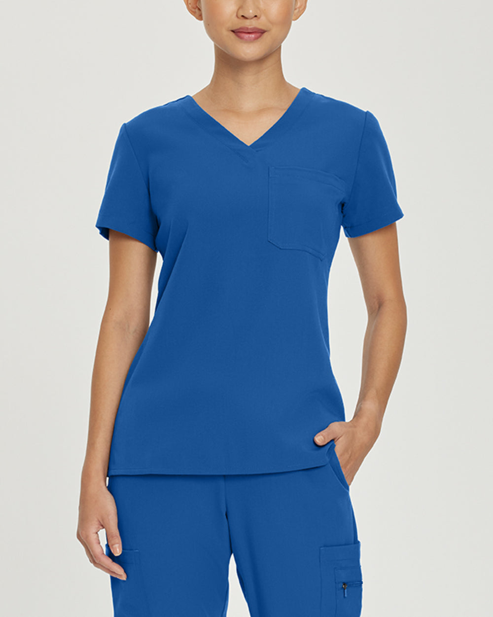 794 V-Tess One-Pocket V-Neck Scrub Top for Women