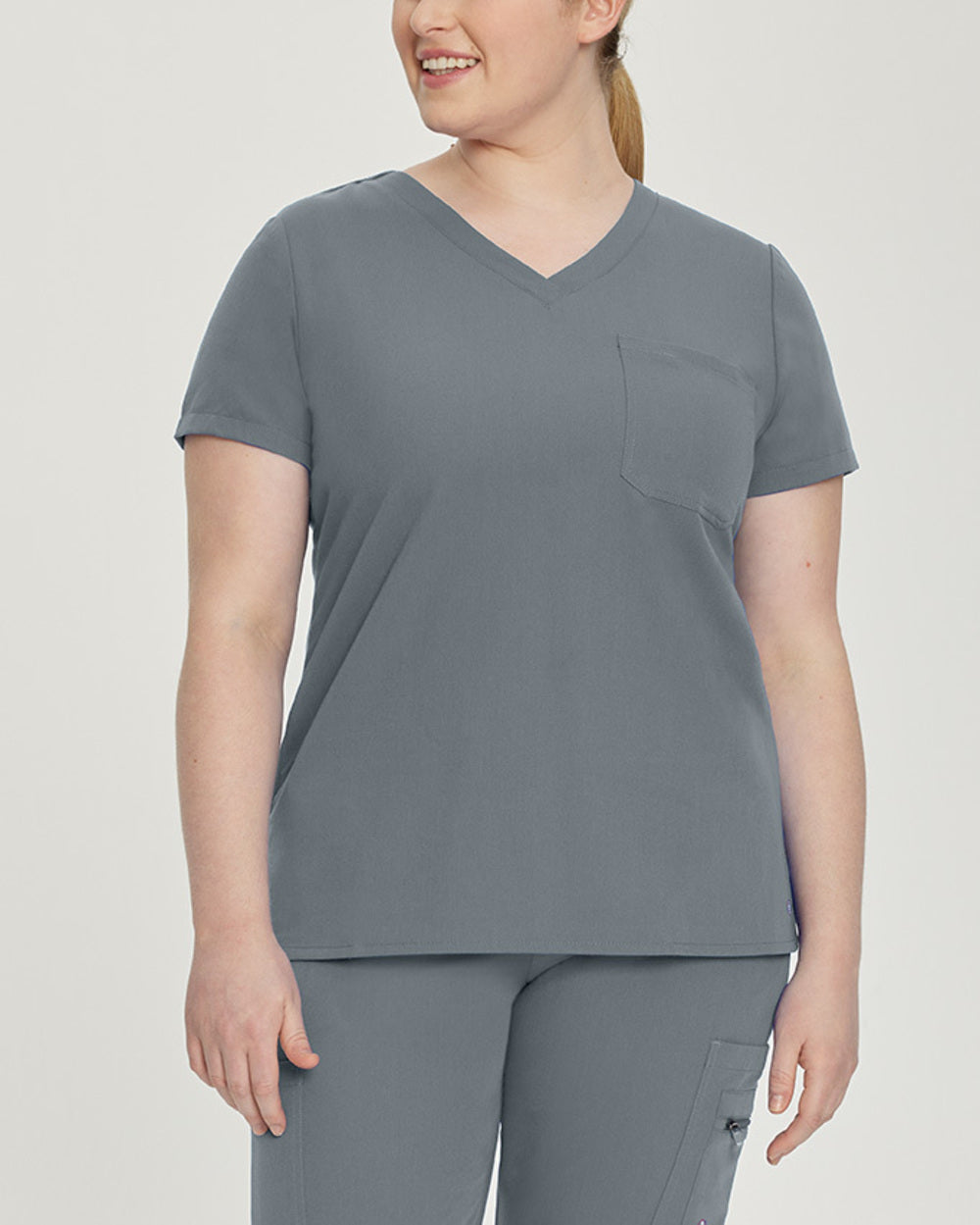794 V-Tess One-Pocket V-Neck Scrub Top for Women